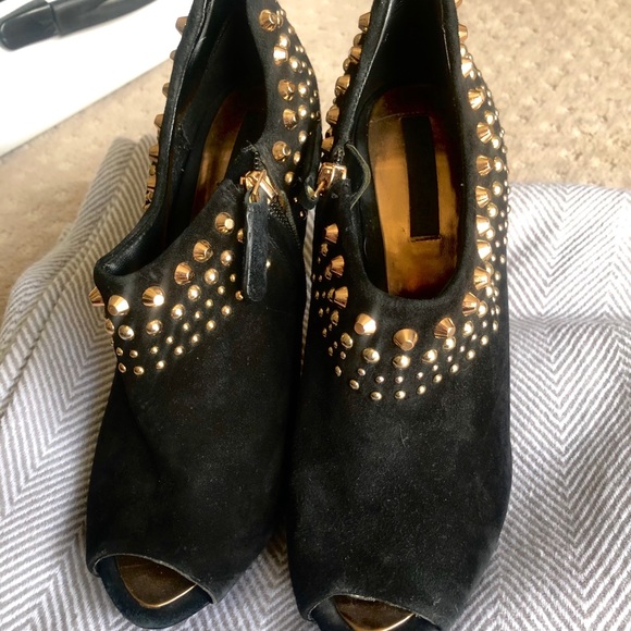 BCBG Black studded booties - Picture 2 of 3